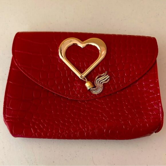 Red wallet and purse with good heart - Picture 1 of 5